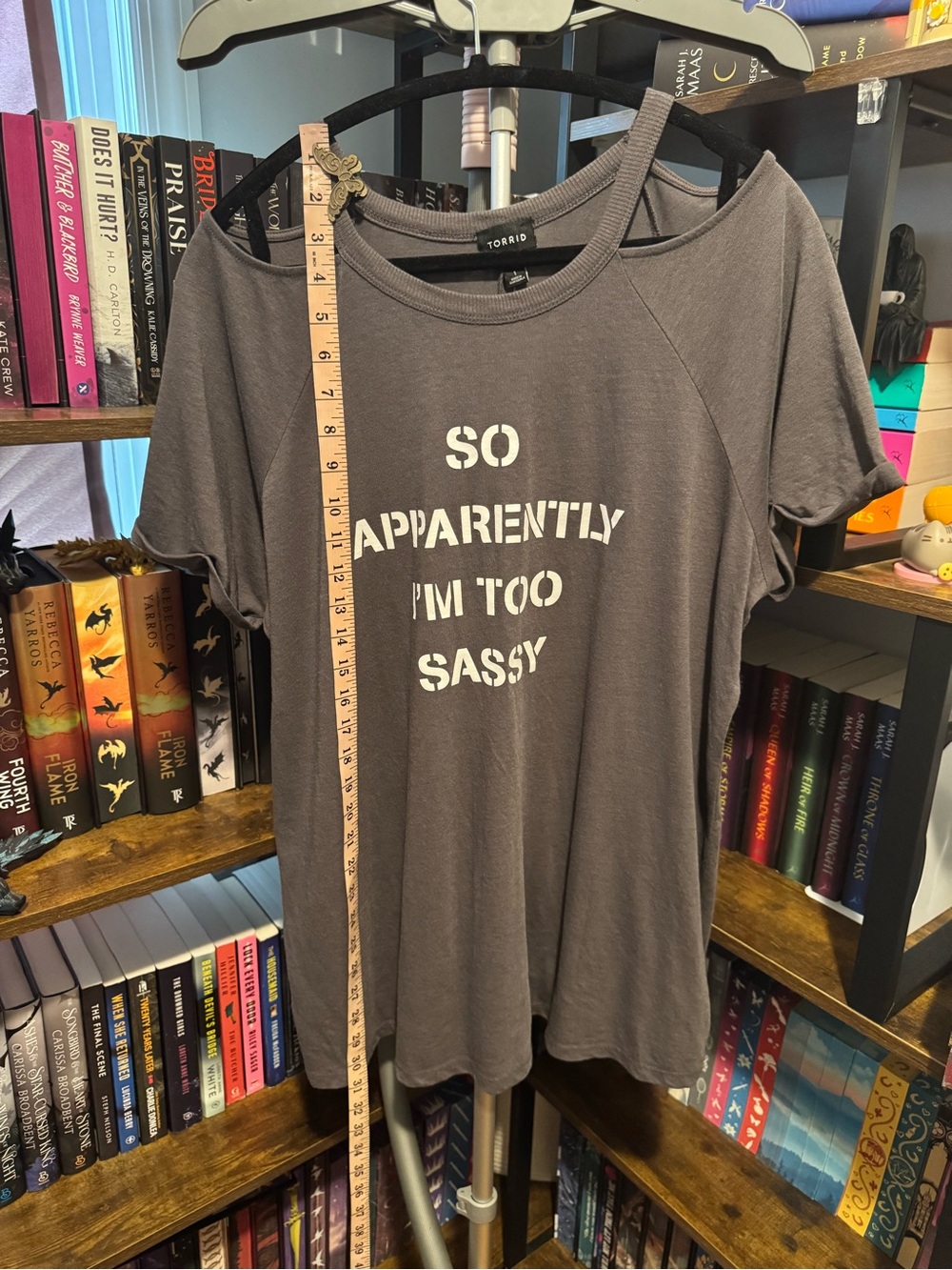 torrid Gray 'So Apparently I'm Too Sassy' Graphic Short Sleeve Tee